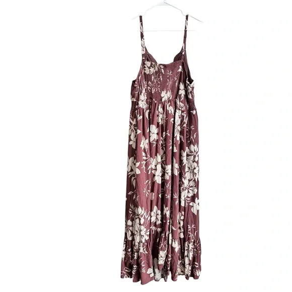 Torrid Mauve and Cream Floral Maxi Dress - Picture 4 of 7